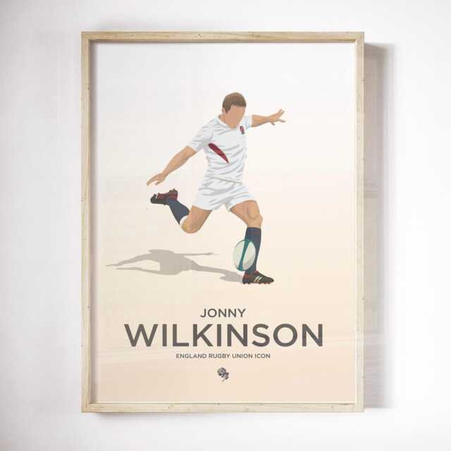 Jonny Wilkinson England Rugby Print - Gift For Him Wall Art Birthday Player Poster - image 1