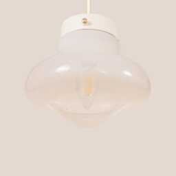 Lara Vintage Pendant Light Mcm Hanging Handcrafted Glass Lamp Retro Ceiling Fixture Yugoslavia Gold Brass - thumbnail 3