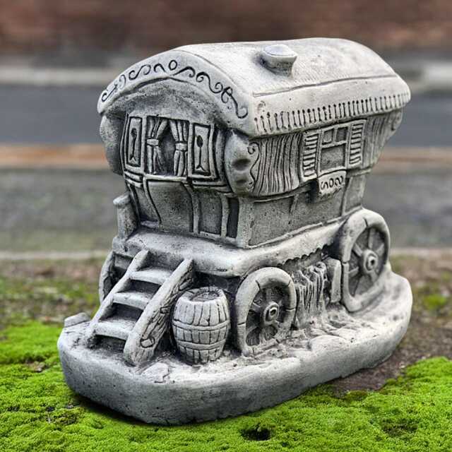 Concrete Train Wagon Statue Cement Railway Car Ornament Garden With Dog Decoration Yard Sculpture Train Lover Gift Yard Art - image 1