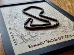 Brands Hatch Gp Wall Art Laser Engraved Wood, Btcc Gift - thumbnail 1