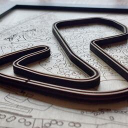 Brands Hatch Gp Wall Art Laser Engraved Wood, Btcc Gift - thumbnail 2
