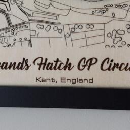 Brands Hatch Gp Wall Art Laser Engraved Wood, Btcc Gift - thumbnail 3