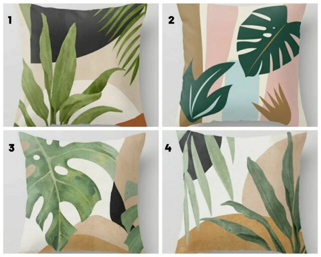 Green Tree Cushion Cover/African Abstract Cushions Cover/Decorative Sofa Case Throw Pillow/Square Cover/Gift For Her - image 1
