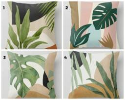 Green Tree Cushion Cover/African Abstract Cushions Cover/Decorative Sofa Case Throw Pillow/Square Cover/Gift For Her - thumbnail 1