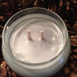 Leather Handmade Hand Poured 16 Oz Soy Candle in Apothecary Jar With Rustic Lid - thumbnail 2