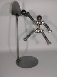 Basketball Player, Metal Bolt Figurine, Athlete, Slam Dunk, Jam - thumbnail 1