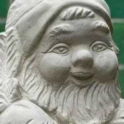Concrete Garden Gnome With Carrot Figure Handmade Stone Sculpture Outdoor Statue Patio Decoration Cement Lover Gift - thumbnail 2