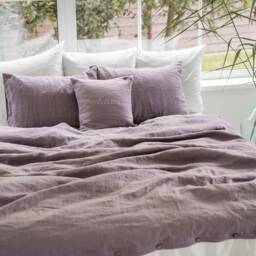 Custom Embroidery Pillow Case/Natural Linen Decorative Cover Personalized Initials Bed - thumbnail 3