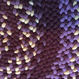 Item #170 Burgundy, Grape, Tan Circle Rug - thumbnail 2