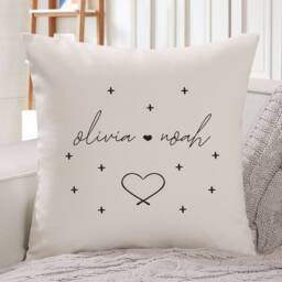 Couple Names Cushion Cover/Valentine's Day Gift For New Home Housewarming Gift Wife