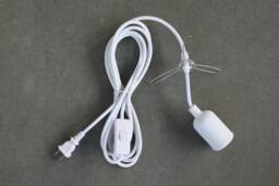 Plug-In Pendant Light Kit, Swag Lamp Cord With Lampshade Holder