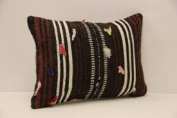 Throw Lumbar Kilim Pillow 14x20 in - 35x50 cm Boho Pillowcover Kilim Cushion Cover Tribal Pillow 4Bef-640 - thumbnail 1