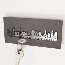 Dusseldorf Souvenir Gift Tube - Iconic Skyline Silhouette, Stylish Home Decor & Perfect Travel Memento Ideal For Fans - thumbnail 2