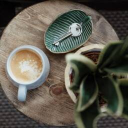 Round Rustic Wooden Sofa End Table - thumbnail 4