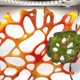 Fused Glass Coral Art Piece Sculpture - thumbnail 3