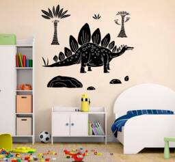 stegosaurus Dinosaur Wall Decal Nursery Kids Room Decor 4203 - thumbnail 1