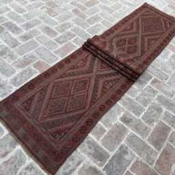 2'3x12'5 Wool Runner Rug - Extra Long Hand-Knotted Authentic Turkish Carpet Oriental Design Corridor Boho Accent Giftable - thumbnail 3
