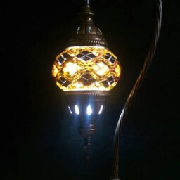 Oriental Lamp Coloured Glass Handmade in Italy Beautiful Light Effect Gift Idea - thumbnail 3
