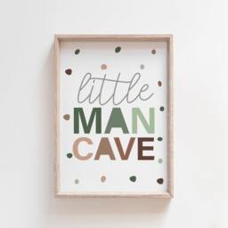 Set Of 3Boys Nursery Prints, Rainbow Wall Art, Boys Bedroom Little Man Cave Print, Safari Jungle - thumbnail 3