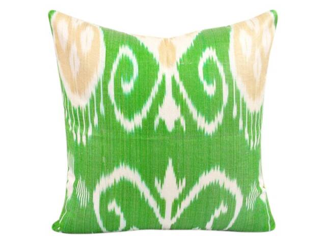 Hand Dyed Ikat Pillow Cover - image 1