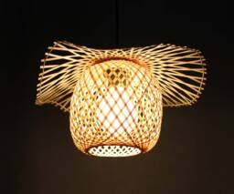 Bamboo Pendant Light Modern Decorative Lighting - 35 cm/13.7 Inches - thumbnail 1