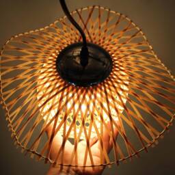 Bamboo Pendant Light Modern Decorative Lighting - 35 cm/13.7 Inches - thumbnail 3