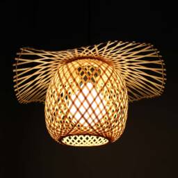 Bamboo Pendant Light Modern Decorative Lighting - 35 cm/13.7 Inches - thumbnail 2