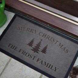 Christmas Tree Family Doormat - Personalised Boutiquegifts - thumbnail 2