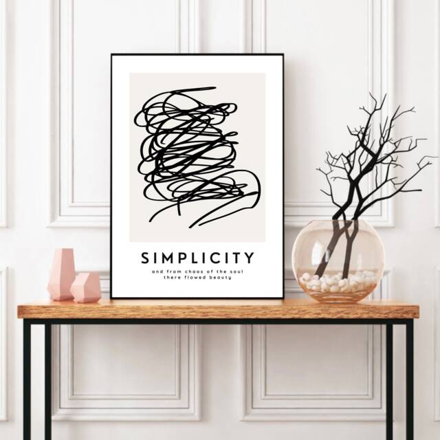 Modern Abstract Wall Art Print, Simplicity, Living Room Prints, Art, Home Decor, Contemporary Minimalist, Neutral Prints - image 1