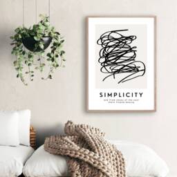 Modern Abstract Wall Art Print, Simplicity, Living Room Prints, Art, Home Decor, Contemporary Minimalist, Neutral Prints - thumbnail 3