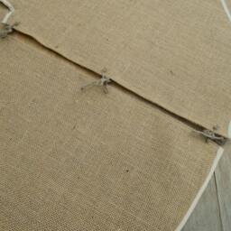 Christmas Burlap Tree Skirt Rustic Decor Country Decorations - thumbnail 3
