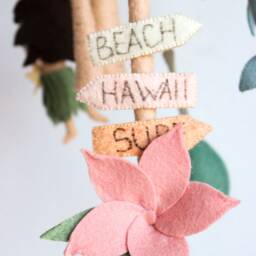 Hawaii Baby Mobile, Tropical Hula Girl Mobile - thumbnail 3