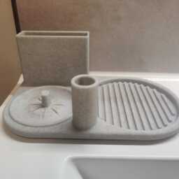Oral-B Electric Toothbrush Tray - Holder With Cup Space - Waterproof - thumbnail 3