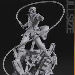 Trevor Belmont 3D Printed Figure 110 Scale - thumbnail 3