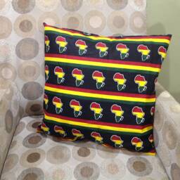 African Wax Print Pillow Cover Set Ankara Throw Pillows - thumbnail 4