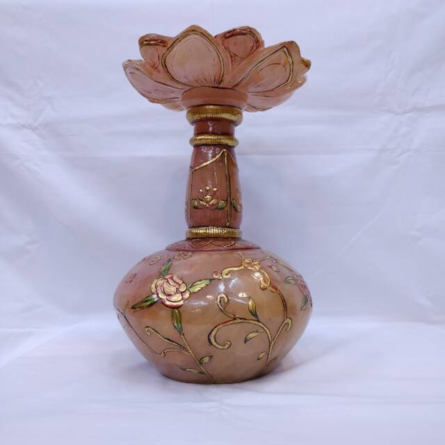 Rose Quartz Flower Pot, Vase, Home Decoratives, Decorative Stone Vases, Gemstone Vases - image 1