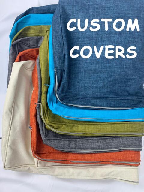 Custom Covers For Bench Replacement Sofa Seat Cushion Cover Patio Outdoor Indoor Furniture 1-8'' Thickness - Only Covers - image 1