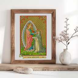 Saint Lucia Icon Print Patron Of Eyes, Authors, Salesmen - thumbnail 3
