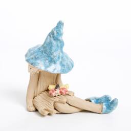 Shy Fairy Figurine, Set Of 2 Garden Plant Pot Ornaments, My Miniatures - thumbnail 2