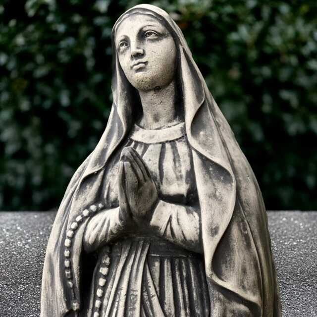 Large Virgin Mary Sculpture Sacred Garden Madonna Statue Outdoor Holy Mother Figurine Stone Peaceful Catholic Yard Decor Lover Gift - image 1