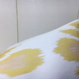 Silk Ikat Pillow Cover Hand-Dyed Replica, Decorative Cushion - 16x24 - thumbnail 3