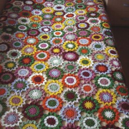 Crochet Flowers Blanket - thumbnail 2