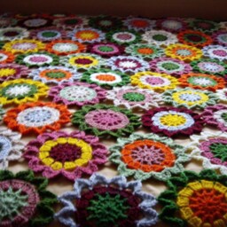 Crochet Flowers Blanket - thumbnail 3