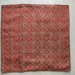Red Cushion Cover With Golden Shine, Case, Hippie Cover, Boho Cushion, 18 - thumbnail 3