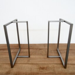 Stainless Steel Trestle Dining Table Legs Set Of 2 - T Shaped Modern By Balasagun Diy - thumbnail 2
