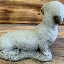 Stone Garden Dachshund Sausage Dog Statue Ornament - thumbnail 3