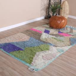 Authentic Boujaad Rug, Soft Moroccan Rug 5x8 Ft - thumbnail 3
