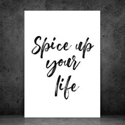 Spice Up Your Life - Wall Print Kitchen Gift Bespoke Poster A5 A4 A3 Framed - thumbnail 2