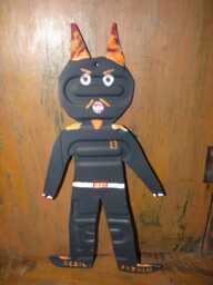 John Lynch, Folk Art, The Debil Made From A Tag, License Plate Devil Art - thumbnail 1