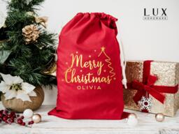 Personalised Santa Sacks Extra Large Red - Christmas Stocking For Custom Xmas Gift, Stockings - thumbnail 1
